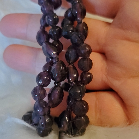 New RW&CO Purple Stone Necklace - Picture 2 of 3
